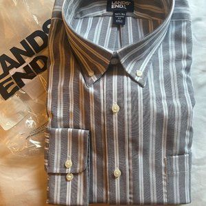 MEN'S   LANDS' END OXFORD SHIRT $20 FREE SHIPPING